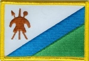 Lesotho flag patch