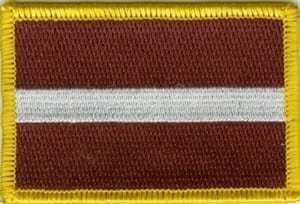Latvia flag patch