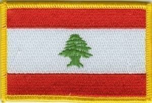 Lebanon flag patch