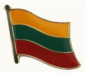 Litouwen flag lapel pin