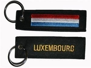 Luxembourg vlag sleutelhanger