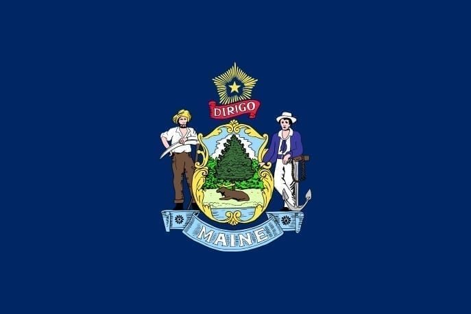 Maine Staat flag