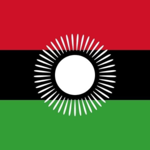 Malawi flag 2010 tot 2012