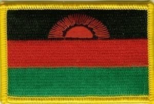 Malawi flag patch