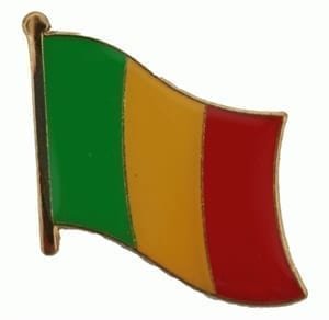 Mali flag pin