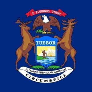 Michigan state flag