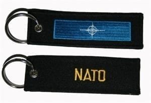 NATO NAVO flag keyring