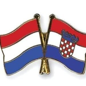 Netherlands Croatia flag Friendship Pin