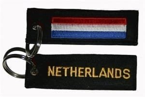 Netherlands flag keyring