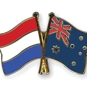Netherlands Australia flag friendship pin
