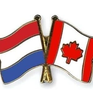 Netherlands Canada flag Friendship pin