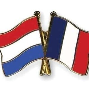 Netherlands France Flag Friendship Pin