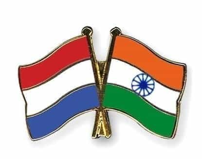 Netherlands India flag friendship pin