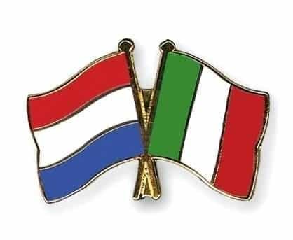 Netherlands Italy flag Friendship Pin