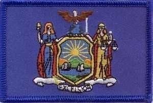 New York flag patch