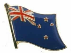 New Zealand flag pin