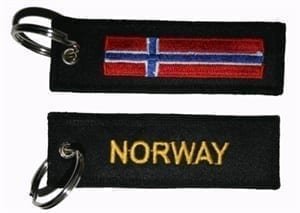 Norway flag keyring