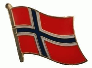 Norway flag lapel pin