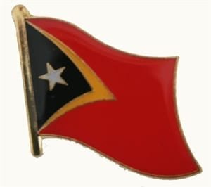 Timor East flag pin