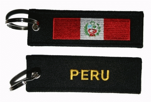 Peru flag Keyring