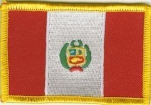 Peru flag patch
