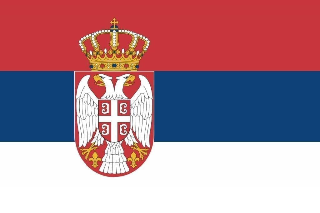 Servia Serbia Crest flag