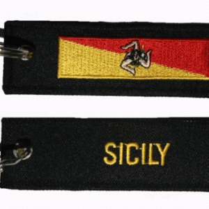 Sicilia Sicily flag Keyring