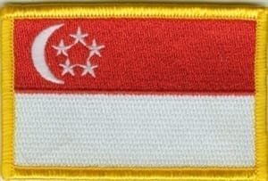 Singapore flag patch