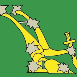 Starry Plough Flag Green