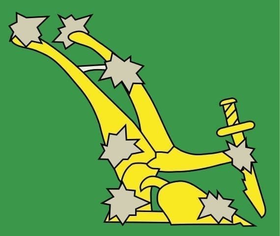 Starry Plough Flag Green