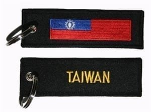 Taiwan flag keyring