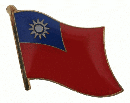 Taiwan flag pin