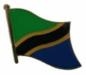 Tanzania flag pin