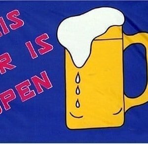 The Bar is Open flag