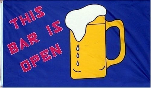 The Bar is Open flag