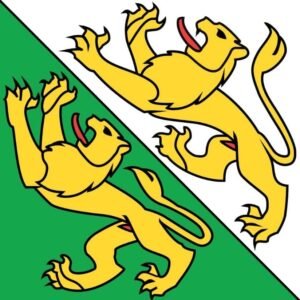 Thurgau Kanton flag Switzerland