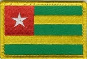 Togo flag patch