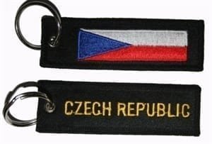 Czech Republic flag keyring