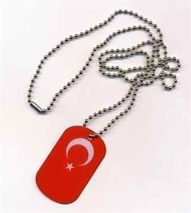 Turkey flag DogTag