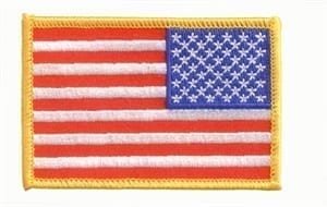 United States USA reverse flag patch