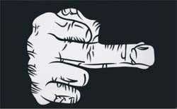 Up yours middle Finger flag