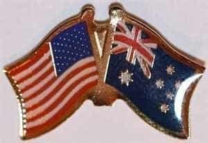 USA Australia Friendship Pin