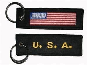 United States USA Flag keyring