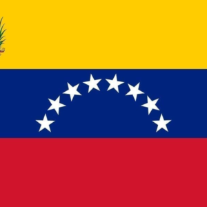 Venezuela vlag 8 sterren met wapen