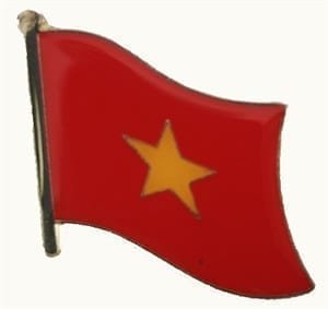 Vietnam flag pin