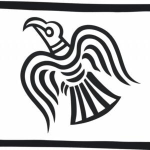 Black Raven Viking flag