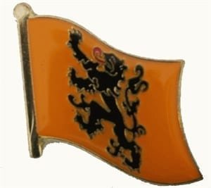 Vlaanderen flag lapel pin
