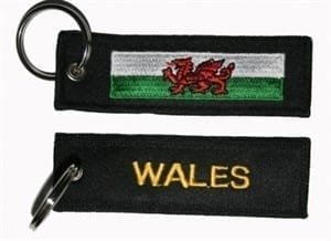 Wales flag keyring