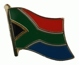 South Afrika flag lapel pin