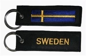 Sweden flag keyring